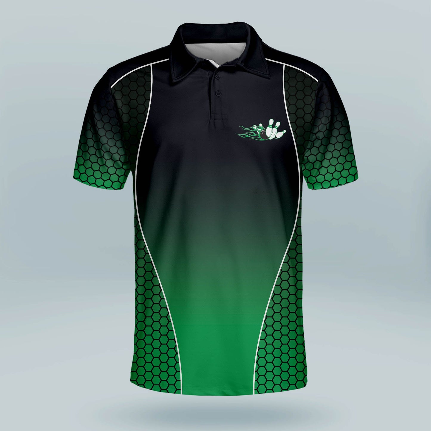 Custom Bowling Team Polo Shirts BM0091