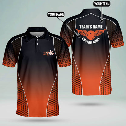 Custom Bowling Team Polo Shirts BM0091