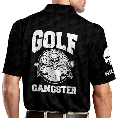 Skull Golf Gangster Golf Polo Shirt GM0169