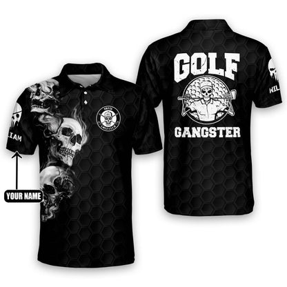 Skull Golf Gangster Golf Polo Shirt GM0169