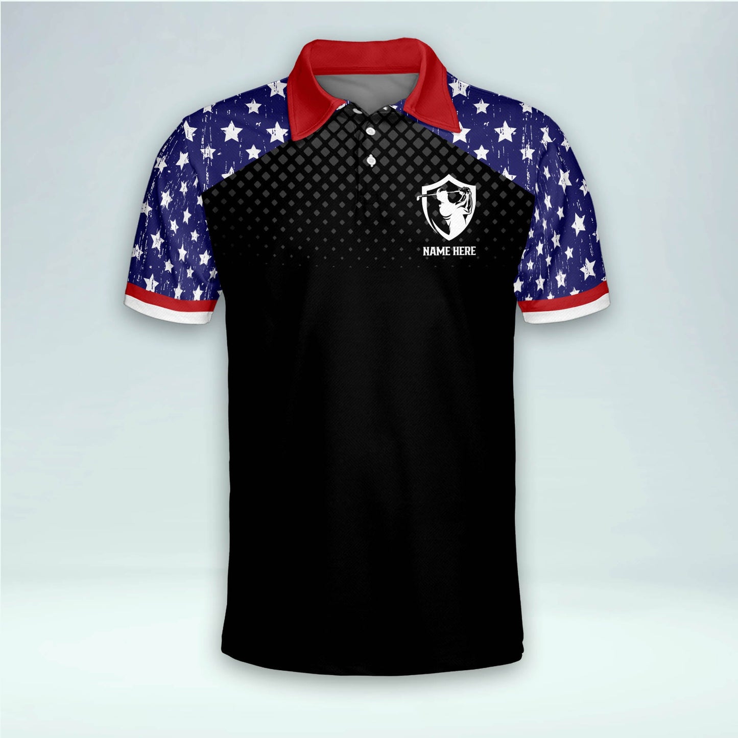 Patriotic Crazy Eagles Golf Polo Shirt GM0374