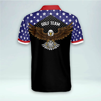 Patriotic Crazy Eagles Golf Polo Shirt GM0374