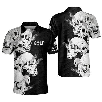 Skull Crazy Funky Golf Polo Shirt GM0221