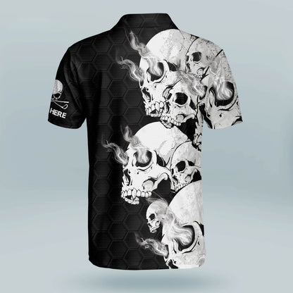 Skull Crazy Funky Golf Polo Shirt GM0221