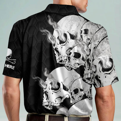 Skull Crazy Funky Golf Polo Shirt GM0221