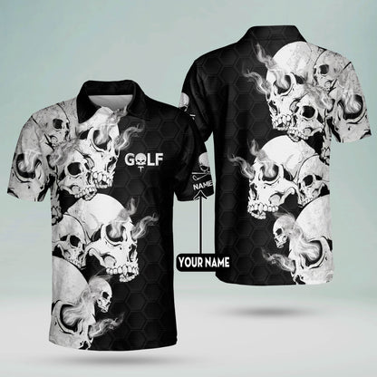 Skull Crazy Funky Golf Polo Shirt GM0221