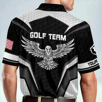 American Flag Golf Polo Shirt GM0389