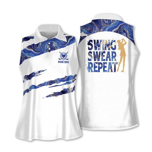 Swing Swear Drink Repeat Golf Polo Shirt GW0048