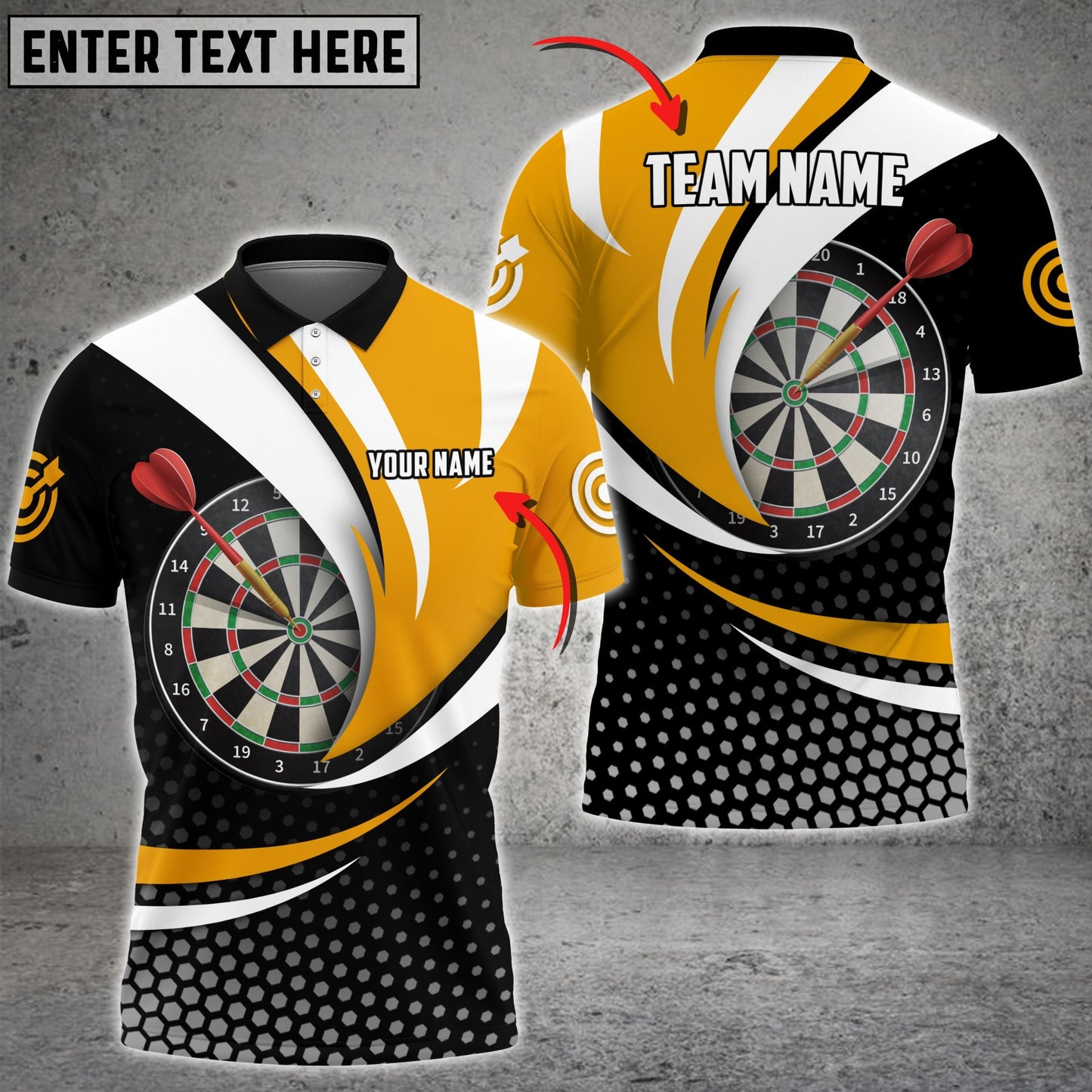 Tendpins Curve Darts. Personalized Your Name, Team Name 3D Shirt DMA0096