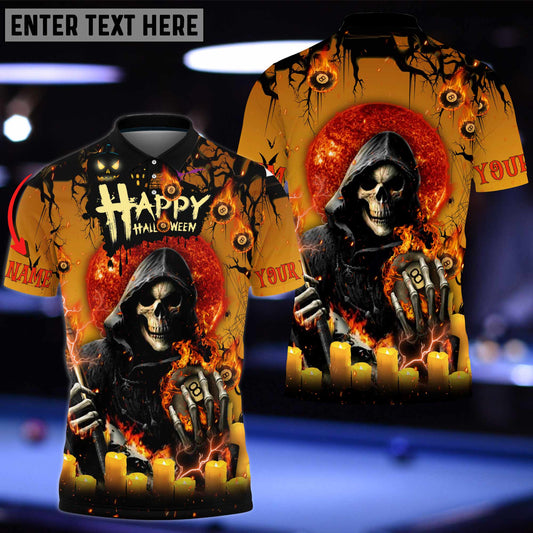 Tendpins Billiards Halloween Ghoulish Personalized Name 3D Shirt BIA0812