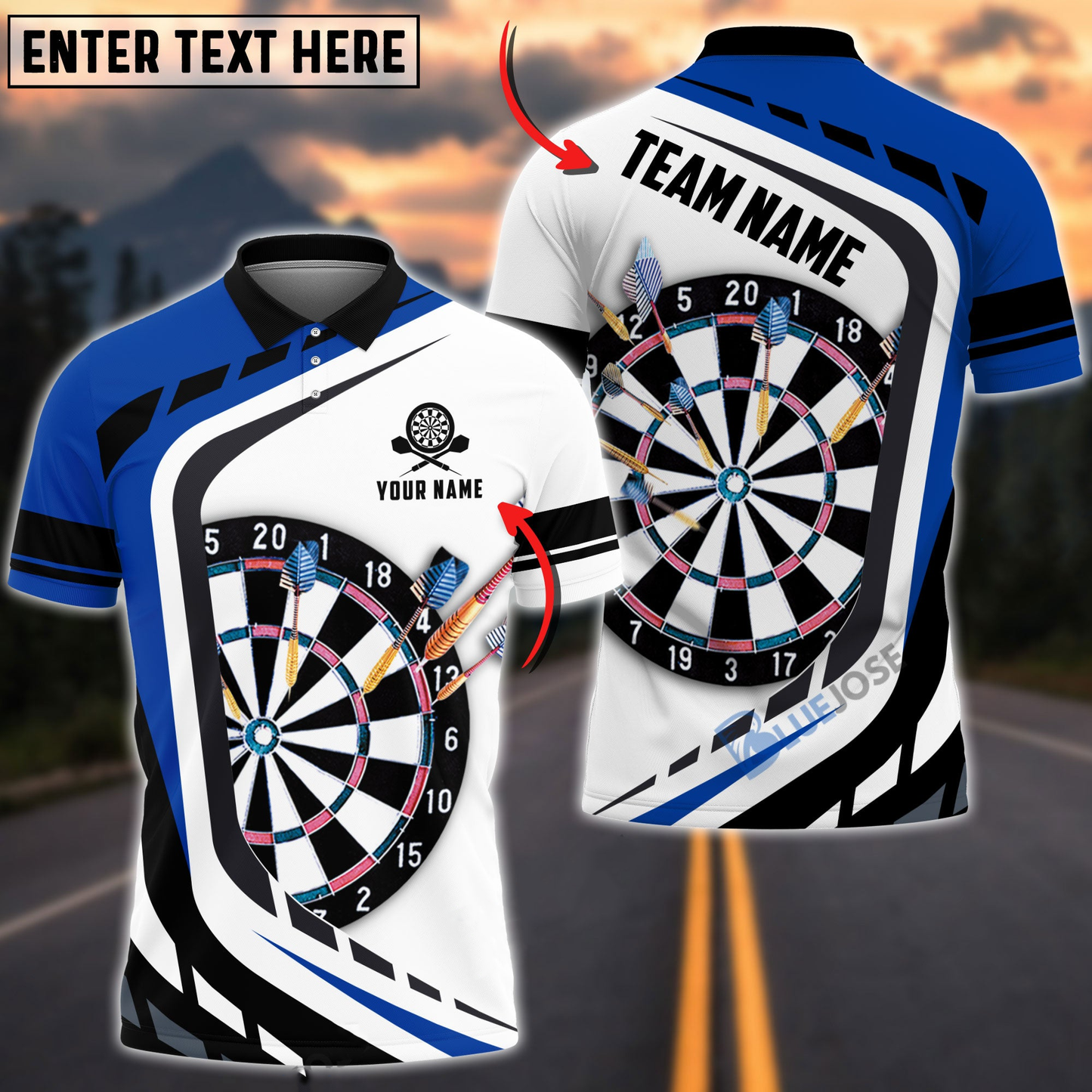 Tendpins Dartboard Darts Multicolor Option Personalized Name 3D Shirt DMA0182