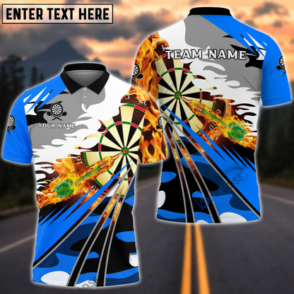 Tendpins Fire Dartboard Darts Multicolor Option Personalized Name 3D Shirt DMA0181