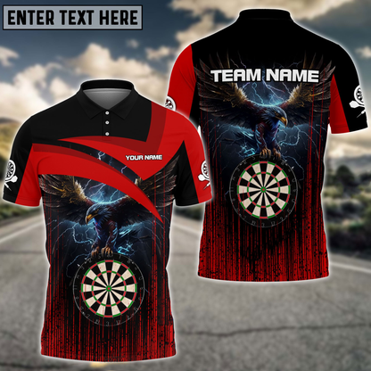 Tendpins Thunder Eagle Darts Multicolor Option Personalized Name 3D Shirt DMA0183