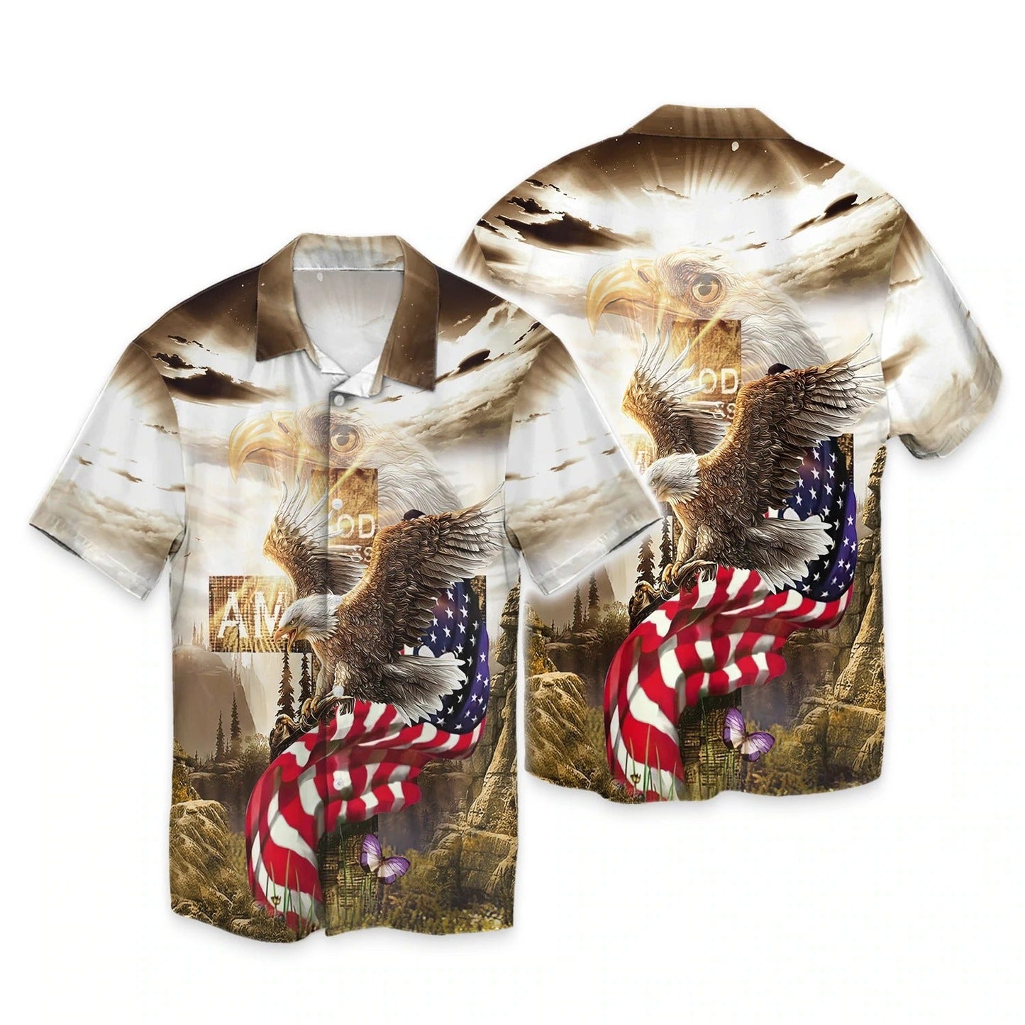 Independence Day Is Coming God Bless American 3D All Over Print Shirt Bomber Hawaiian Shirt 4Th Of July Hoodie TO0149