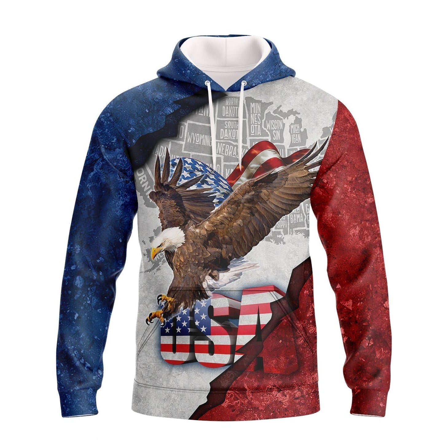 Eagle American 3D All Over Print Shirt - Independence Day Is Coming - 3D Hawaiian Shirt 4Th Of July Pride Usa Hoodie 3D TO0164