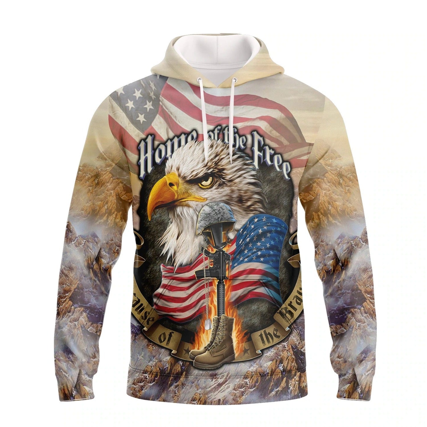 Eagle American Home Of The Free 3D T Shirt 4Th Of July 3D Hoodie Independence Day Is Coming Hawaiian Shirt TO0166