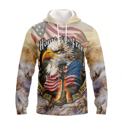 Eagle American Home Of The Free 3D T Shirt 4Th Of July 3D Hoodie Independence Day Is Coming Hawaiian Shirt TO0166