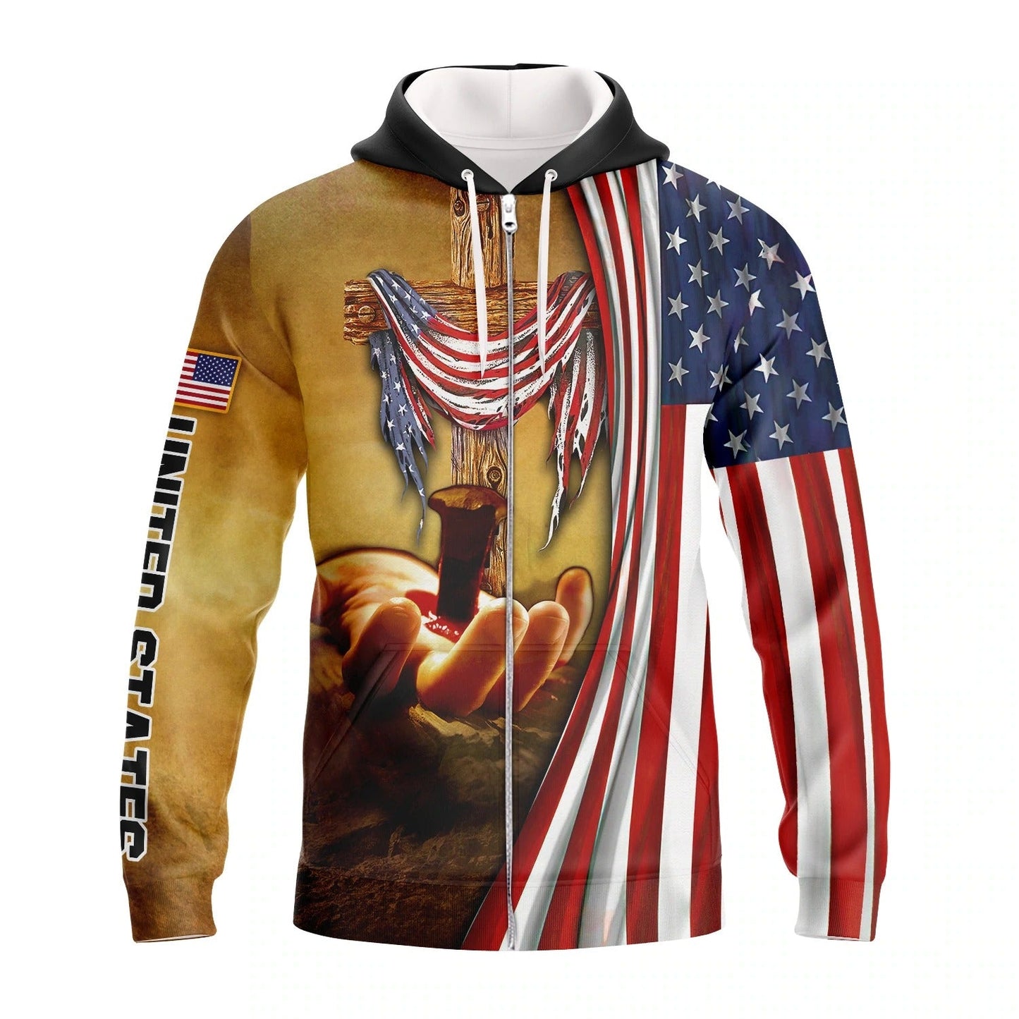 One Nation Under God 3D All Over Print Shirt Bomber, Patriotic Independence Day United States Strong American 3D Shirts TO0212