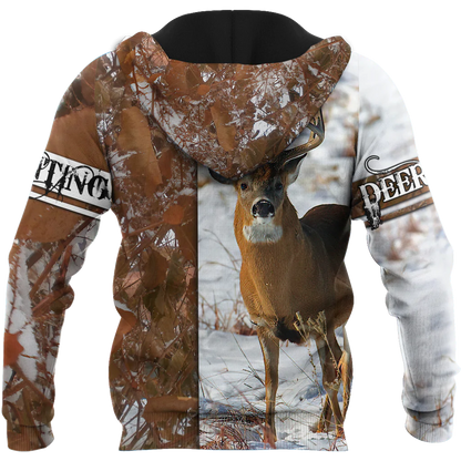 Premium Deer Hunting Hoodie For Hunter Winter Camo Printed Hoodie 3D SO0486