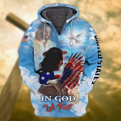 Eagle American Hawaiian Shirt - Independence Day Is Coming- 3D Full Print Hoodie, 4Th Of July Pride American Shirts TO0160