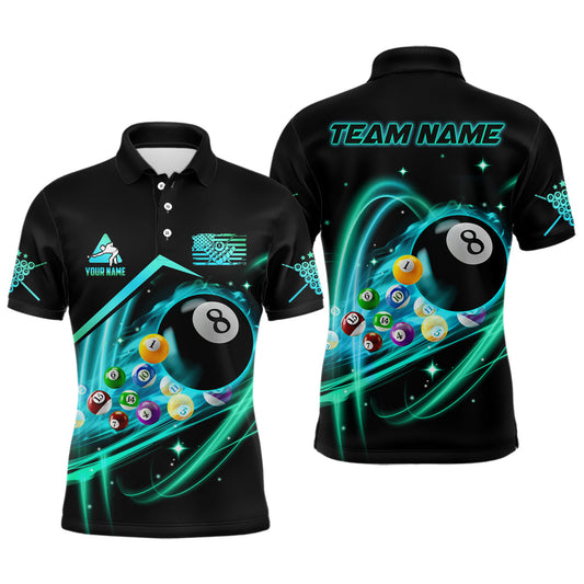 Tendpins Custom Billiard Balls 3D All Over Print Billiard Polo Shirts BIA0608