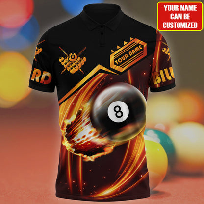 Tendpins Billiard Personalized Name Polo Shirts BIA0113