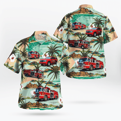 Leroy Fire Department, Le Roy, New York Hawaiian Shirt HO0625