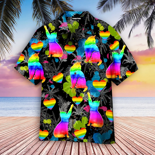 LGBT Cat Pride Month Aloha Hawaiian Shirts HO0855