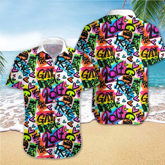 LGBT Pride Hawaiian 3D Men Shirt For LGBT Community, Queer LGBT, LGBT History Month HO1432