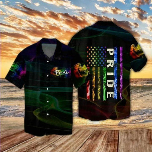 LGBT shirt, LGBT Pride Flag Hawaiian Shirt, LGBT Pride Shirt, Love is Love Shirt HO1449