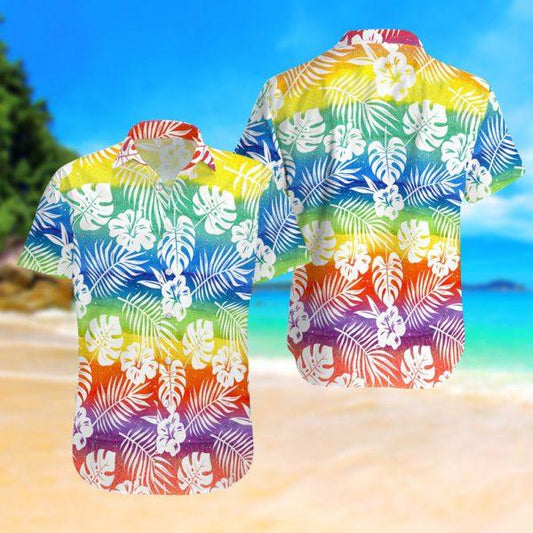 LGBT Summer Vacation Hawaiian Shirt, Rainbow Shirt, Pride Shirt, LGBT Shirt HO1446