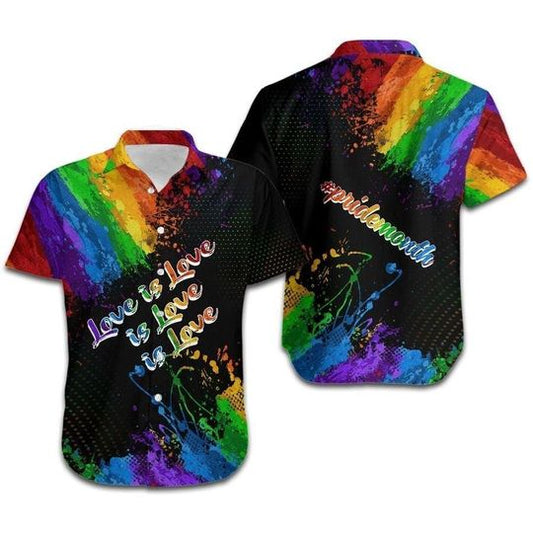 Love Is Love Lgbt Aloha Hawaiian Shirt, LGBT shirt, Lesbian shirt, gay shirt HO1129