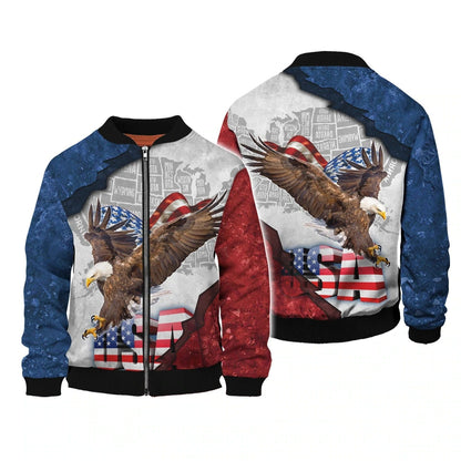 Eagle American 3D All Over Print Shirt - Independence Day Is Coming - 3D Hawaiian Shirt 4Th Of July Pride Usa Hoodie 3D TO0164