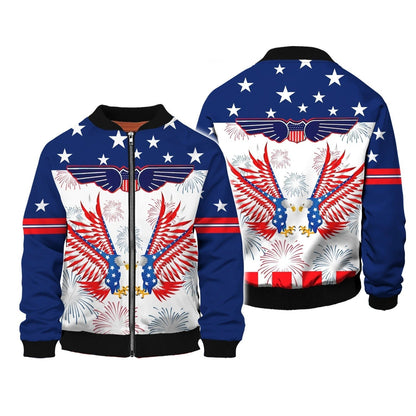 Independence Day Is Coming Ealge 3D All Over Print Shirt 3D Hoodie Bomber 4Th July Gifts TO0143