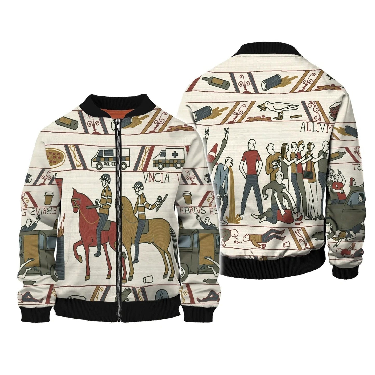 Bayeux Kicking Out Time 3D All Over Print Shirt Men Women, Cute Police Hoodie Hawaiian Shirt TO2753