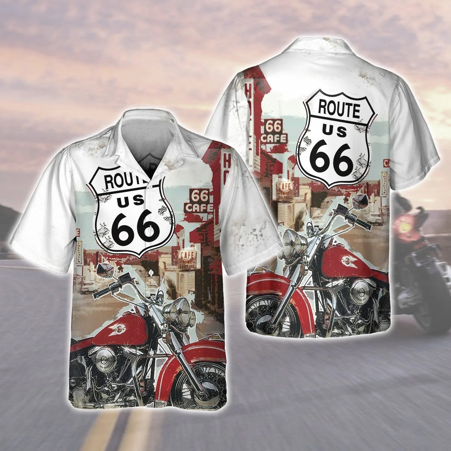 This Biker Conquers Route 66 Cafe 3D T Shirt, Biker Hoodie Bomber, Gift For Biker TO2755