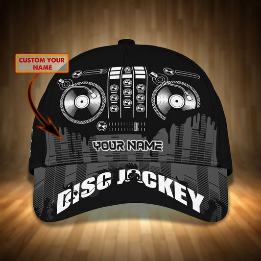 3D Classic Cap Dj Personalized Name Cap 02 Tendpins CA2160