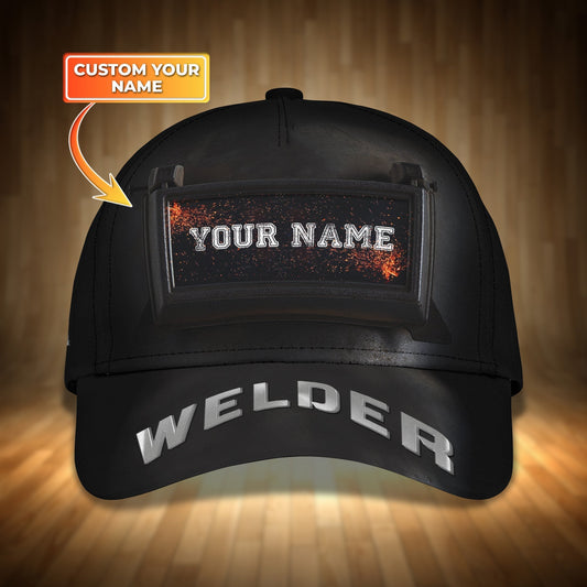 3D Classic Cap Welder Personalized Name 3D Cap 01 Tendpins CA2162