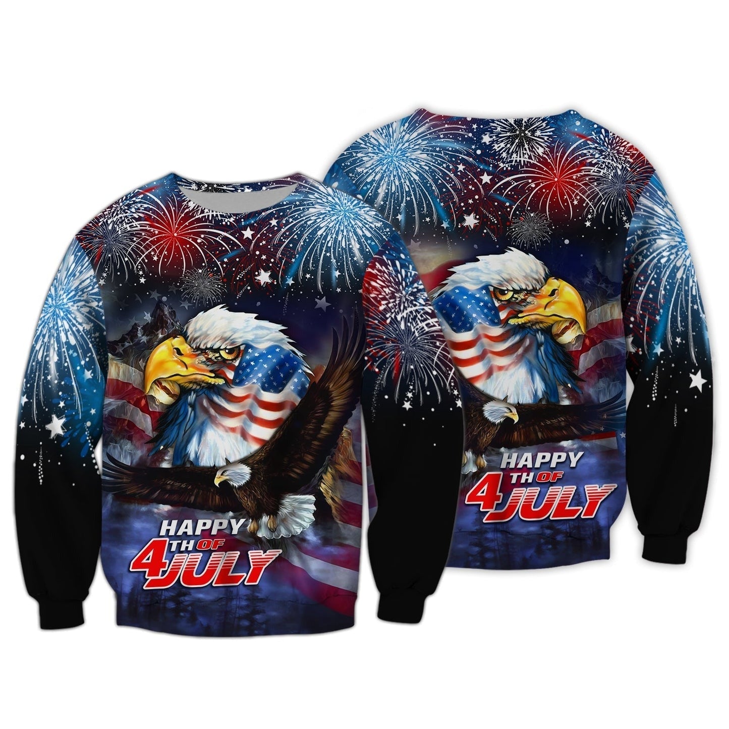 Happy 4Th Of July Independence Day Is Coming 3D Full Print Shirt Eagle Pride American Shirt TO0156