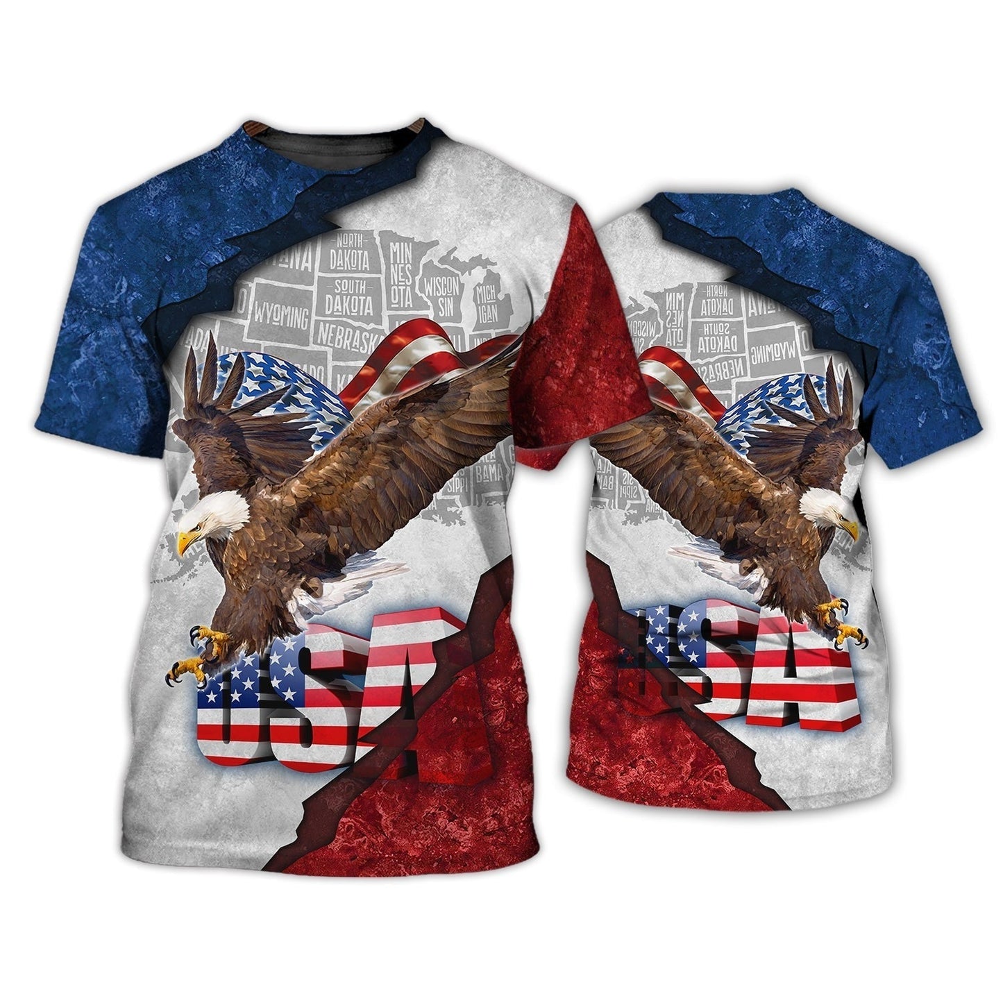 Eagle American 3D All Over Print Shirt - Independence Day Is Coming - 3D Hawaiian Shirt 4Th Of July Pride Usa Hoodie 3D TO0164