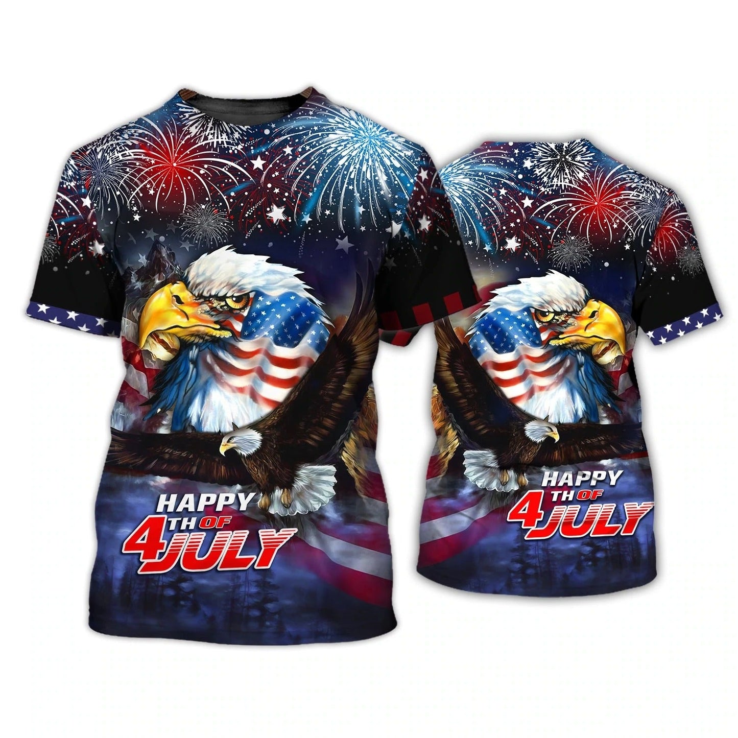 Happy 4Th Of July Independence Day Is Coming 3D Full Print Shirt Eagle Pride American Shirt TO0156