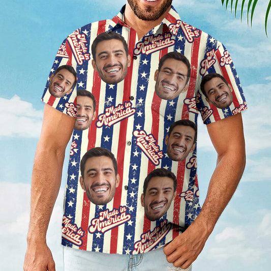 Made In America - Personalized Photo Hawaiian Shirt HA0039