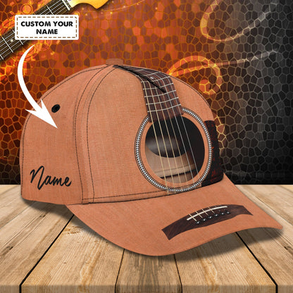 3D Classic Cap Guitarpersonalized Name Cap 3 Tendpins CA0507