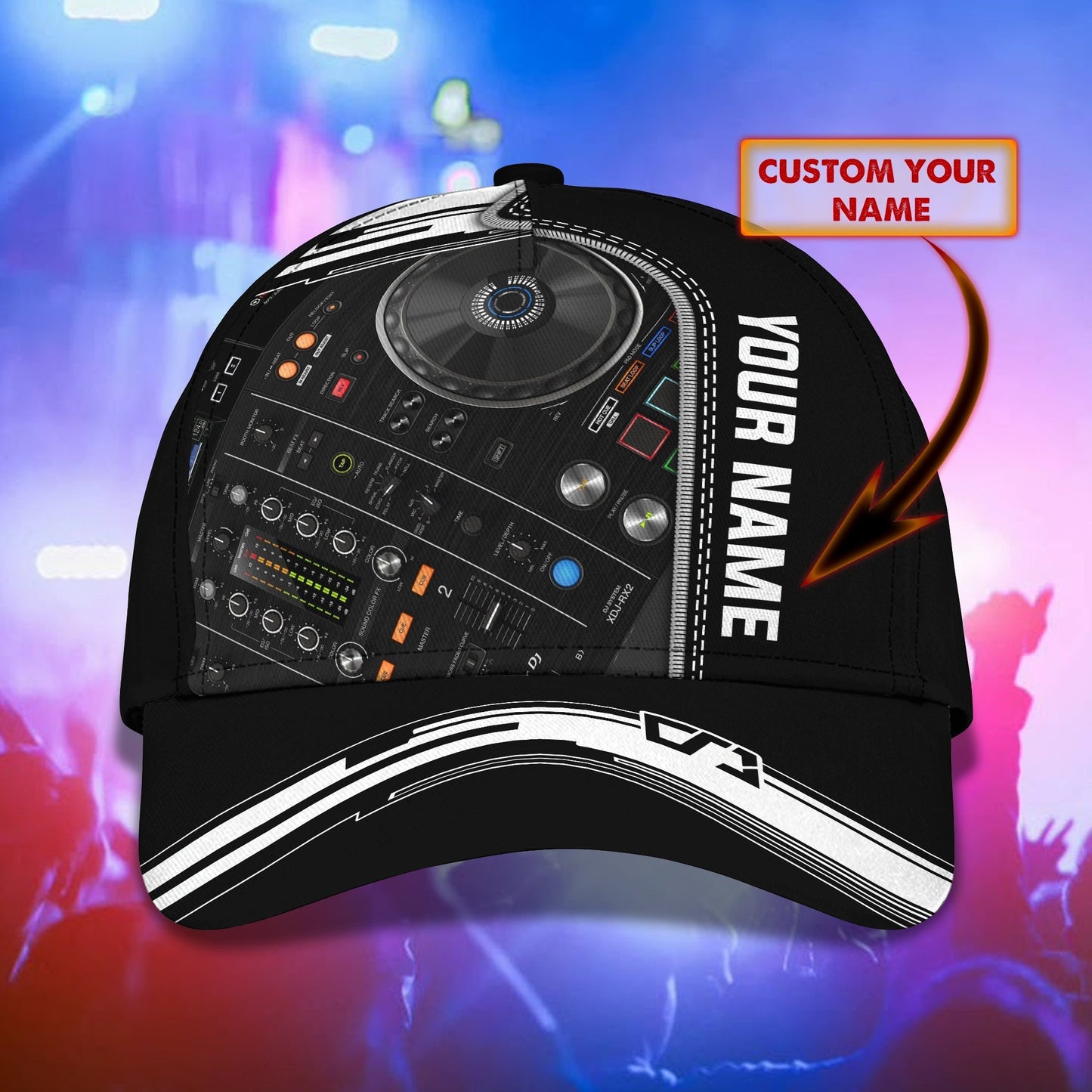 3D Classic Cap Dj Personalized Name Cap 47 Tendpins CA1369