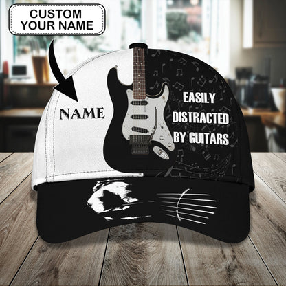 3D Classic Cap Electric Guitar Namapersonalized Name Cap Tendpins CA1188