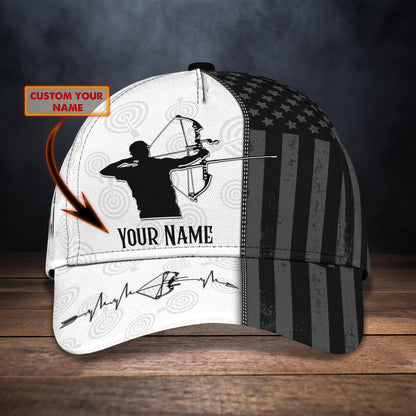 3D Classic Cap Archery Personalized Name Cap 03 Tendpins CA1072