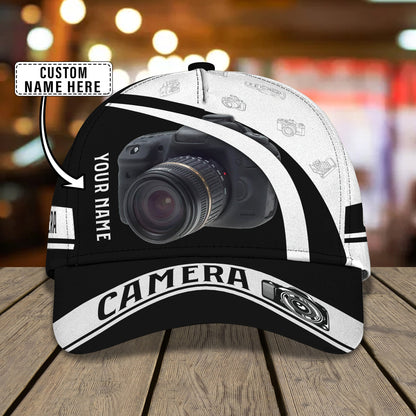 3D Classic Cap Camera C Personalized Name Cap Tendpins CA2112