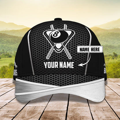 3D Classic Cap Billiard Personalized Name Cap 54 Tendpins CA2098