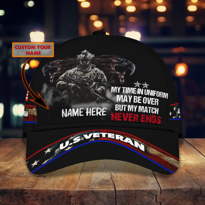 3D Classic Cap Namapersonalized Name Cap03 Veteran Tendpins CA1681