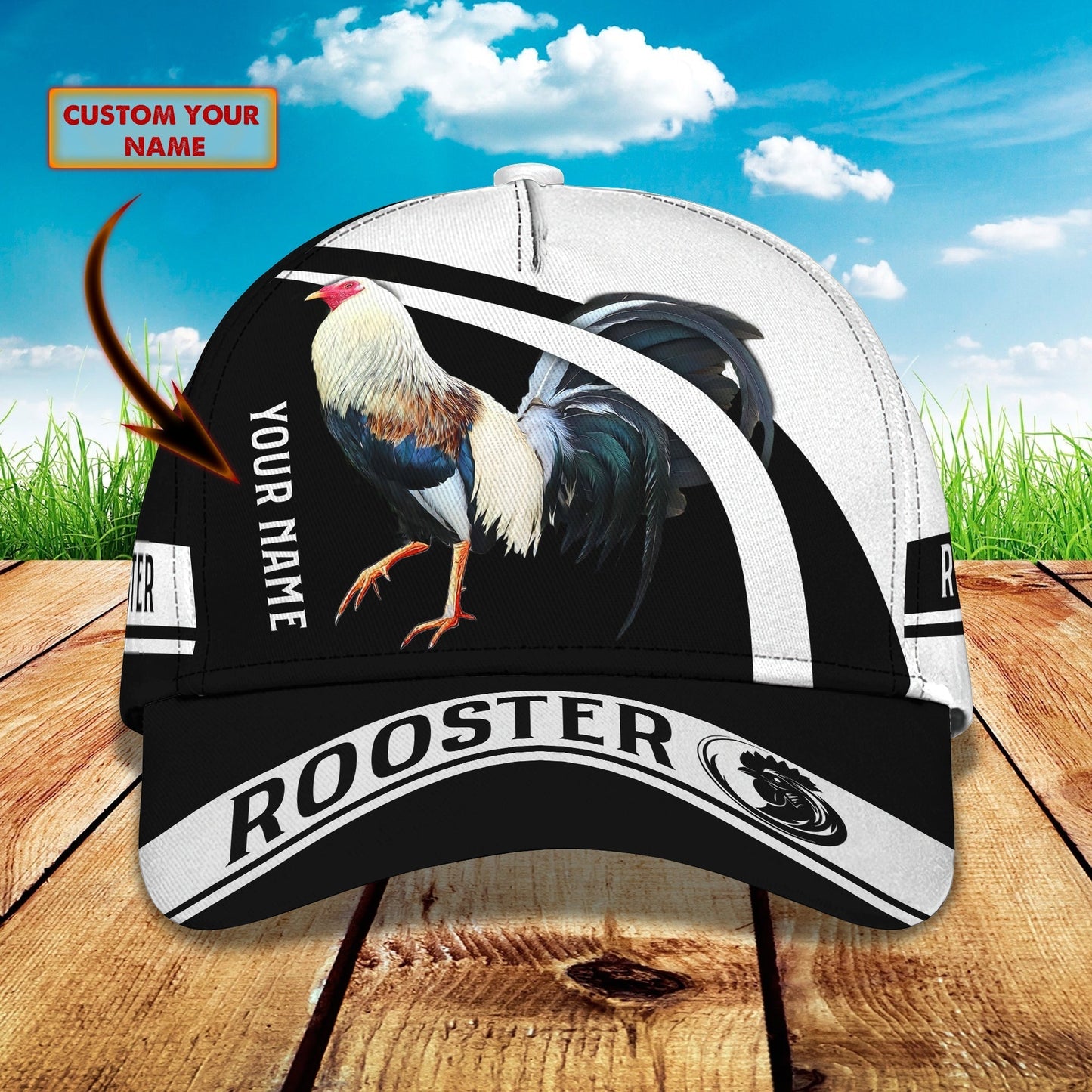 3D Classic Cap Rooster Cap01 Tendpins CA1306